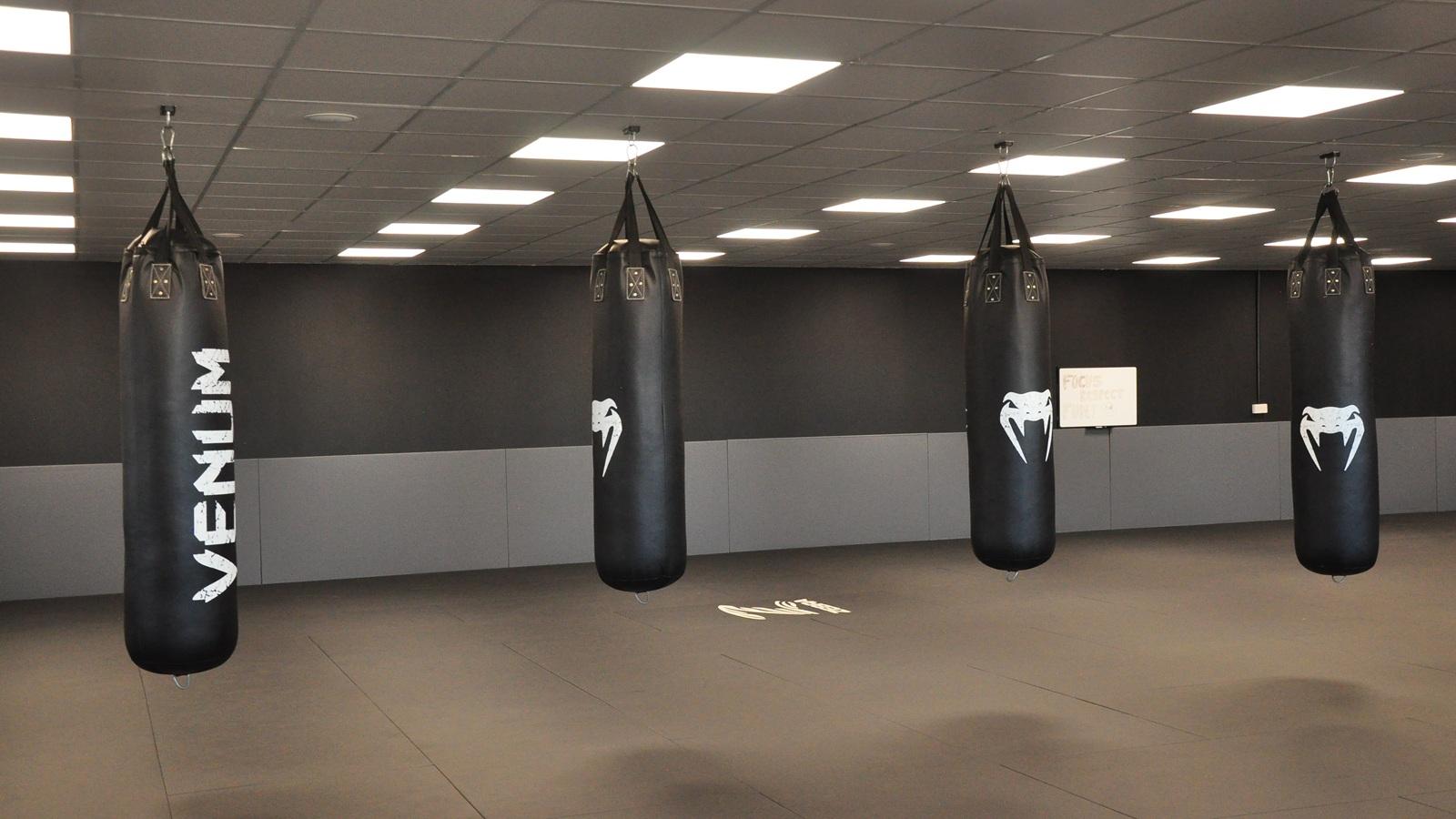 Boxing and Muay Thai bag area