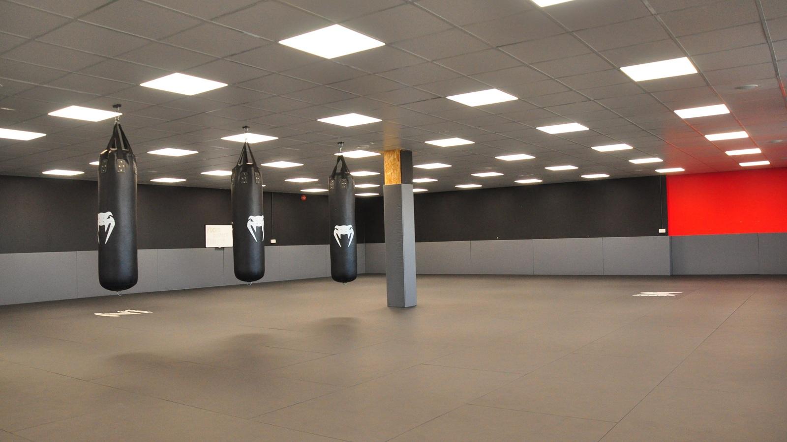 Matted training area at Hybrid Gym